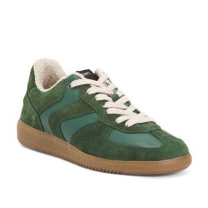 Men's Green Suede Sneakers